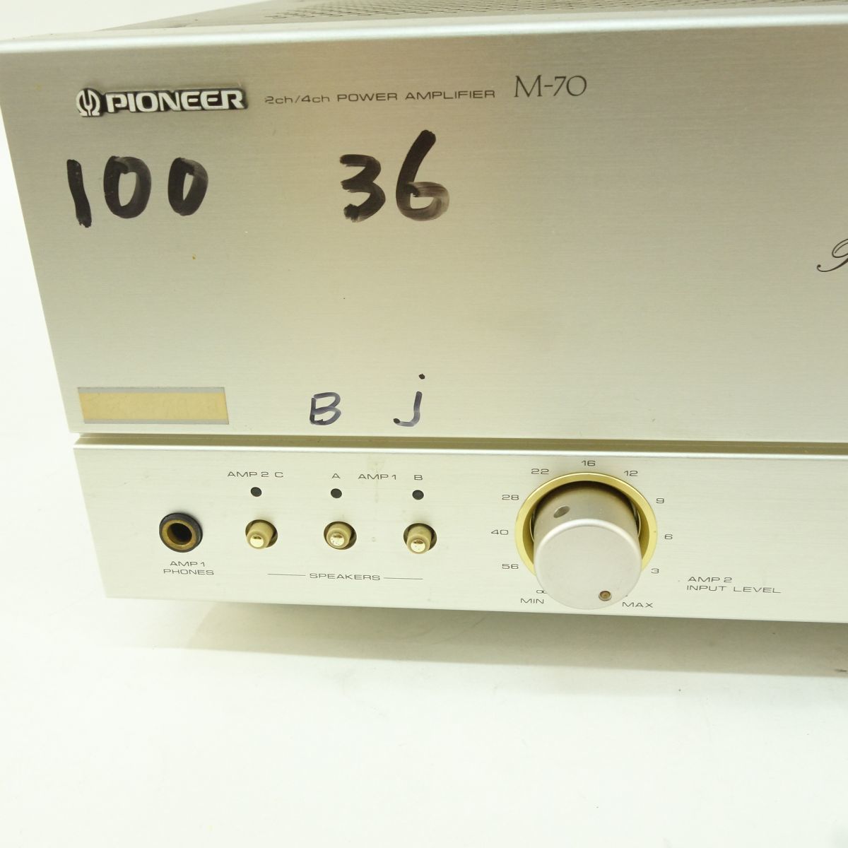 100 Pioneer/パイオニア 2ch/4ch AVパワーアンプ M-70 オーディオ機器