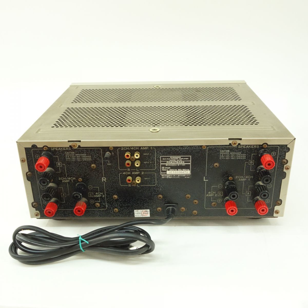 100 Pioneer/パイオニア 2ch/4ch AVパワーアンプ M-70 オーディオ機器
