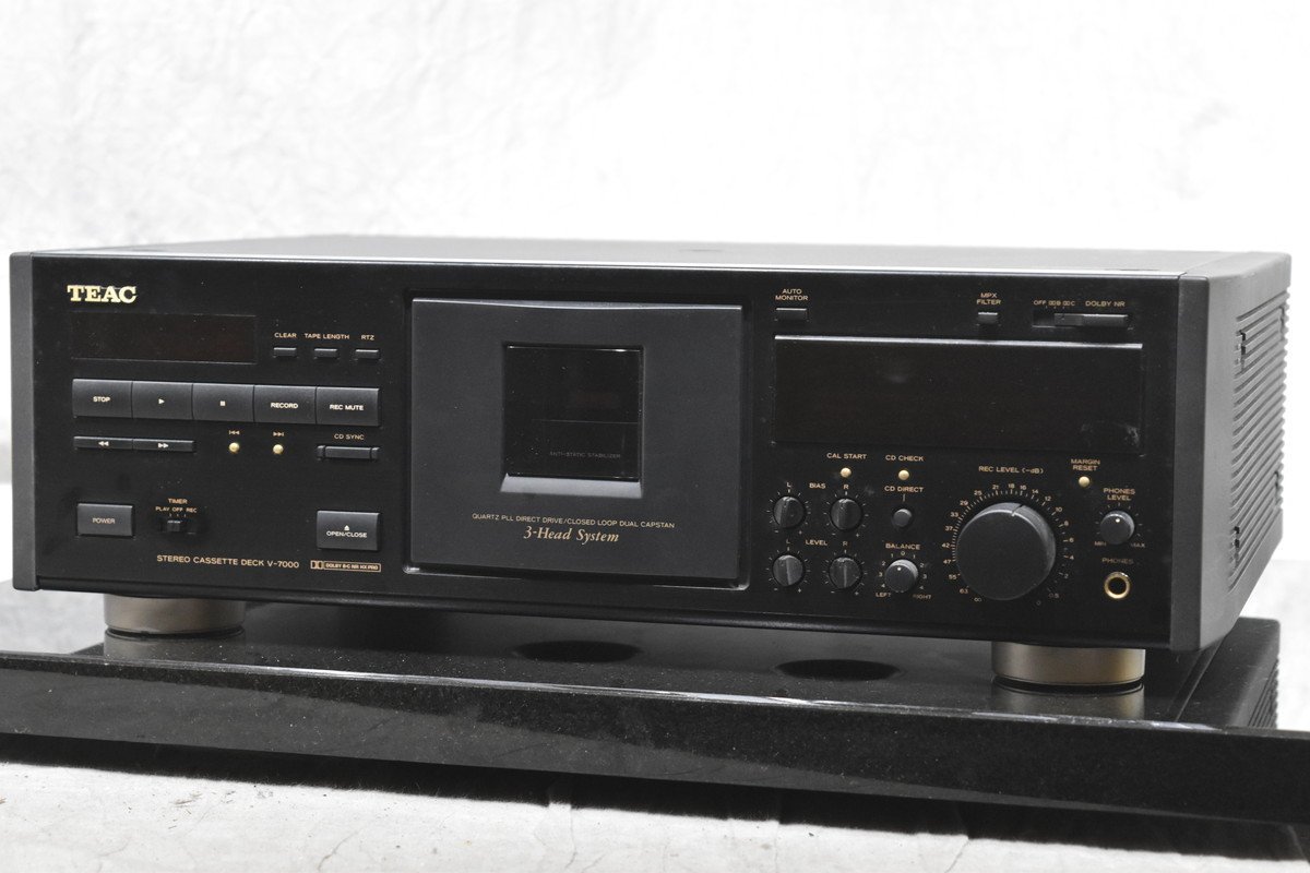 【完動品】TEAC V-7000 ティアック カセットデッキ TEAC ティアック V-7000 カセットデッキ V-7000 ティアック TEAC 通電