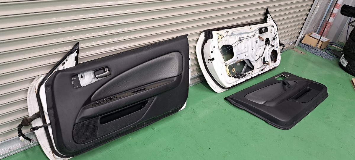 S15シルビア 超軽量FRPドア 左右セット パワーウインド&ガラス