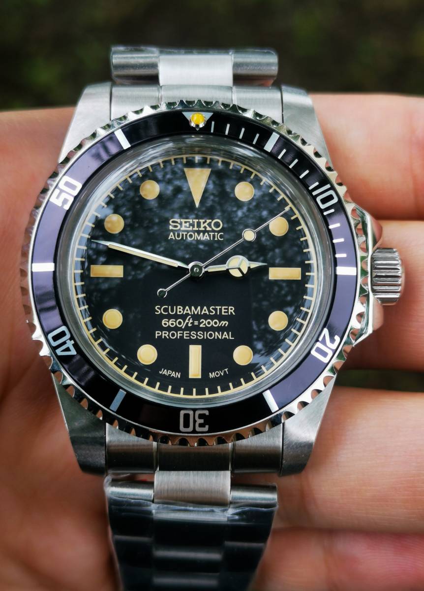 NH35 ビンテージ カスタム MOD 39.5mm 自動巻き 手巻き 腕時計