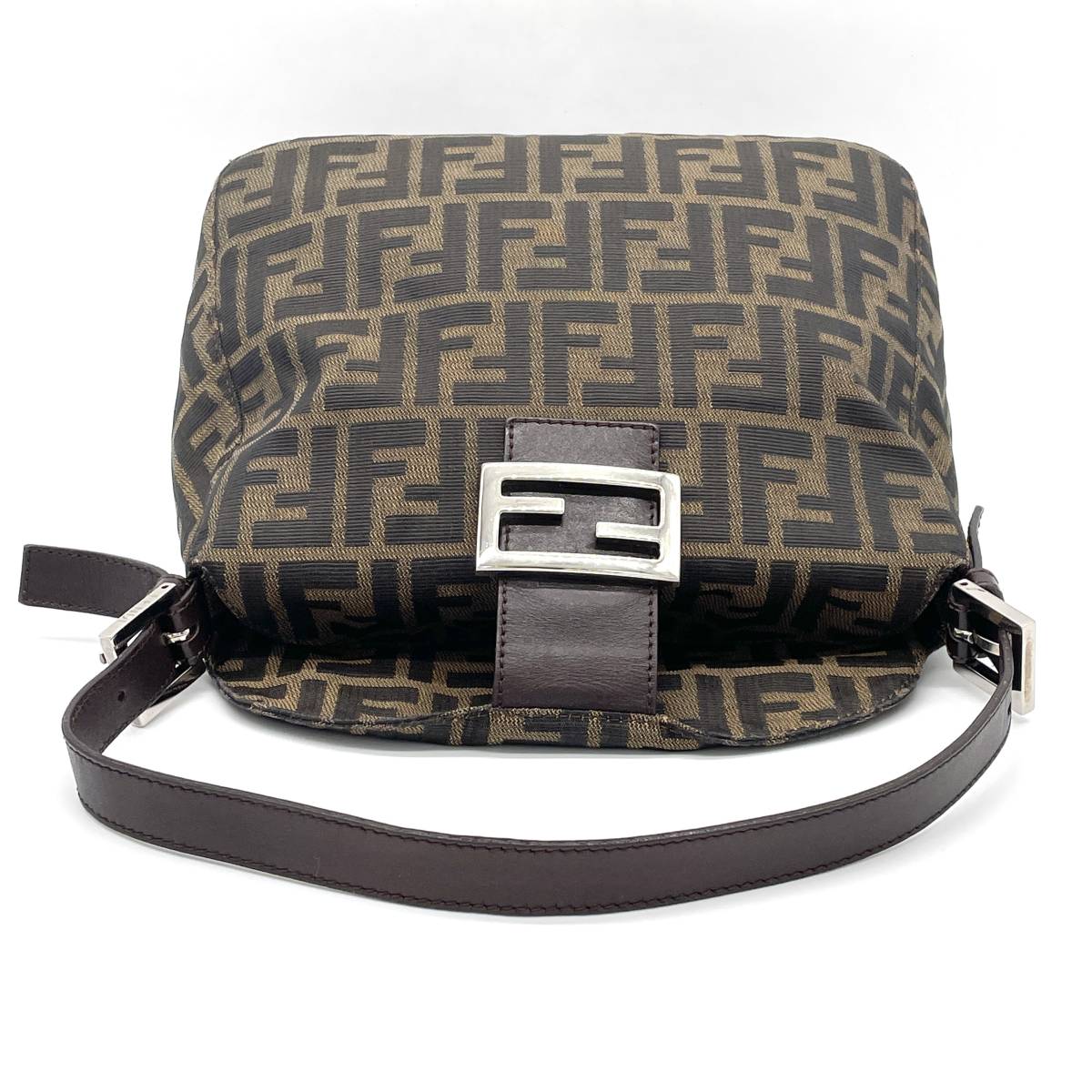1円 良品 FENDI フェンディ ズッカ柄 ズッカ マンマバケット 