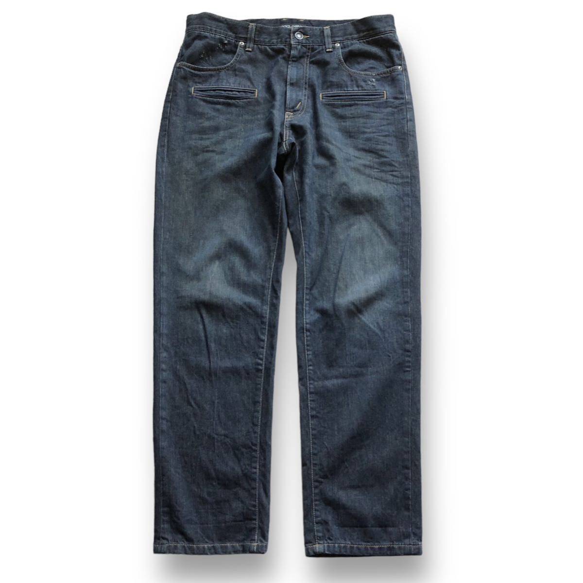 送料520円　D&G DOLCE&GABBANA ドルチェ&ガッバーナ　ジーンズ　デニムパンツ ビンテージ加工　サイズ48 ウエスト86cm