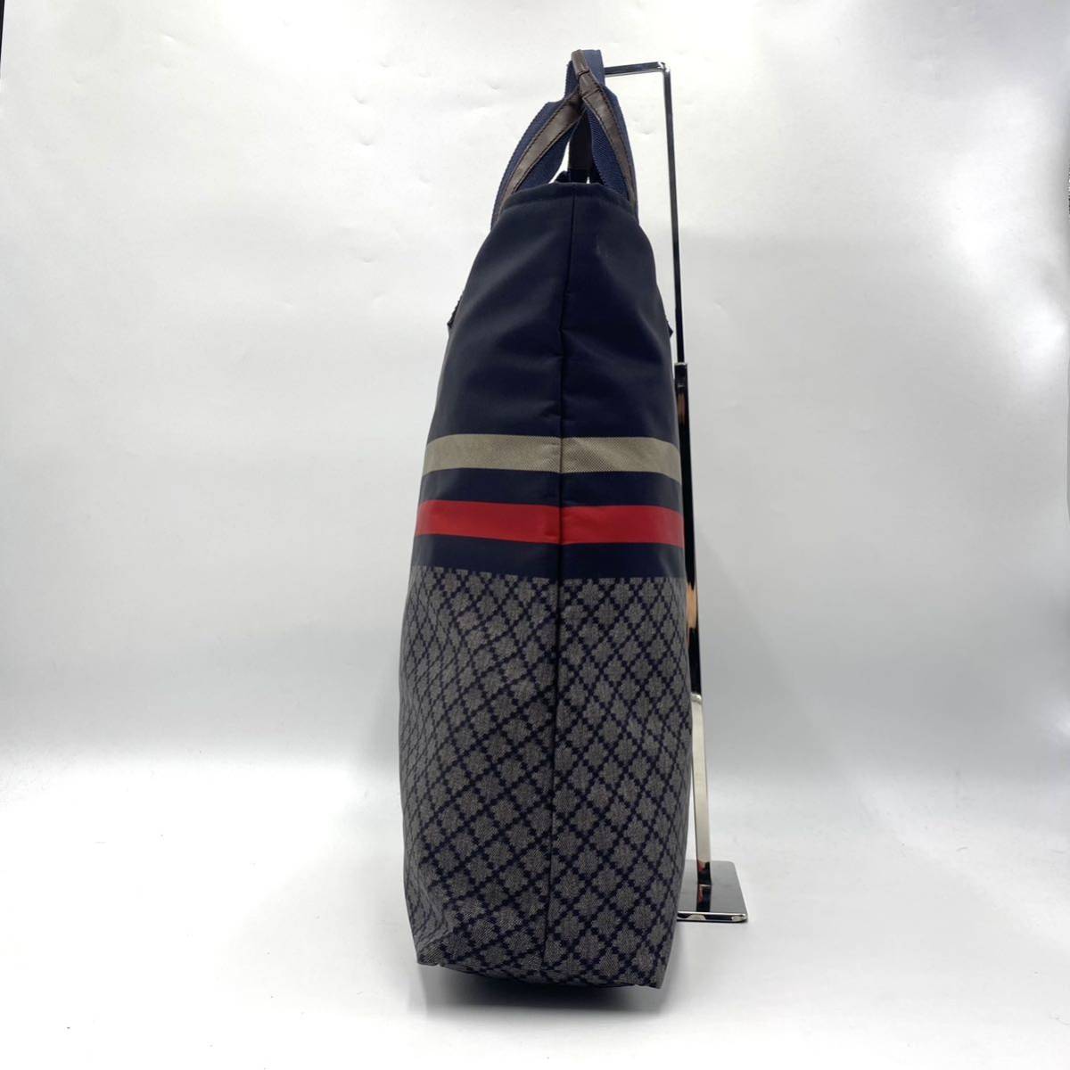 希少⁄美品 グッチ ナイロン トートバッグ シェリーライン