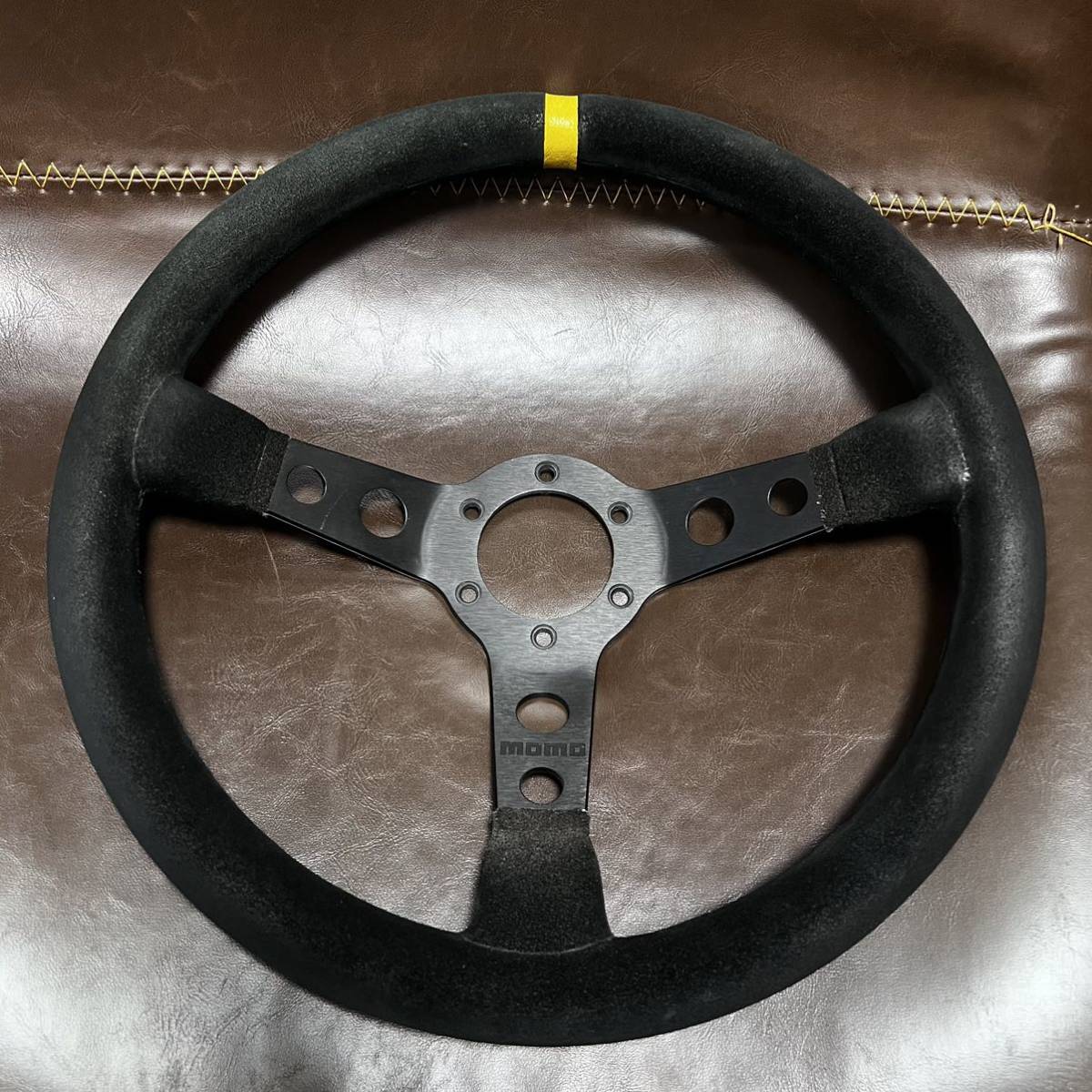 MOMO momo モモ ステアリング ハンドル スェード スエード バック