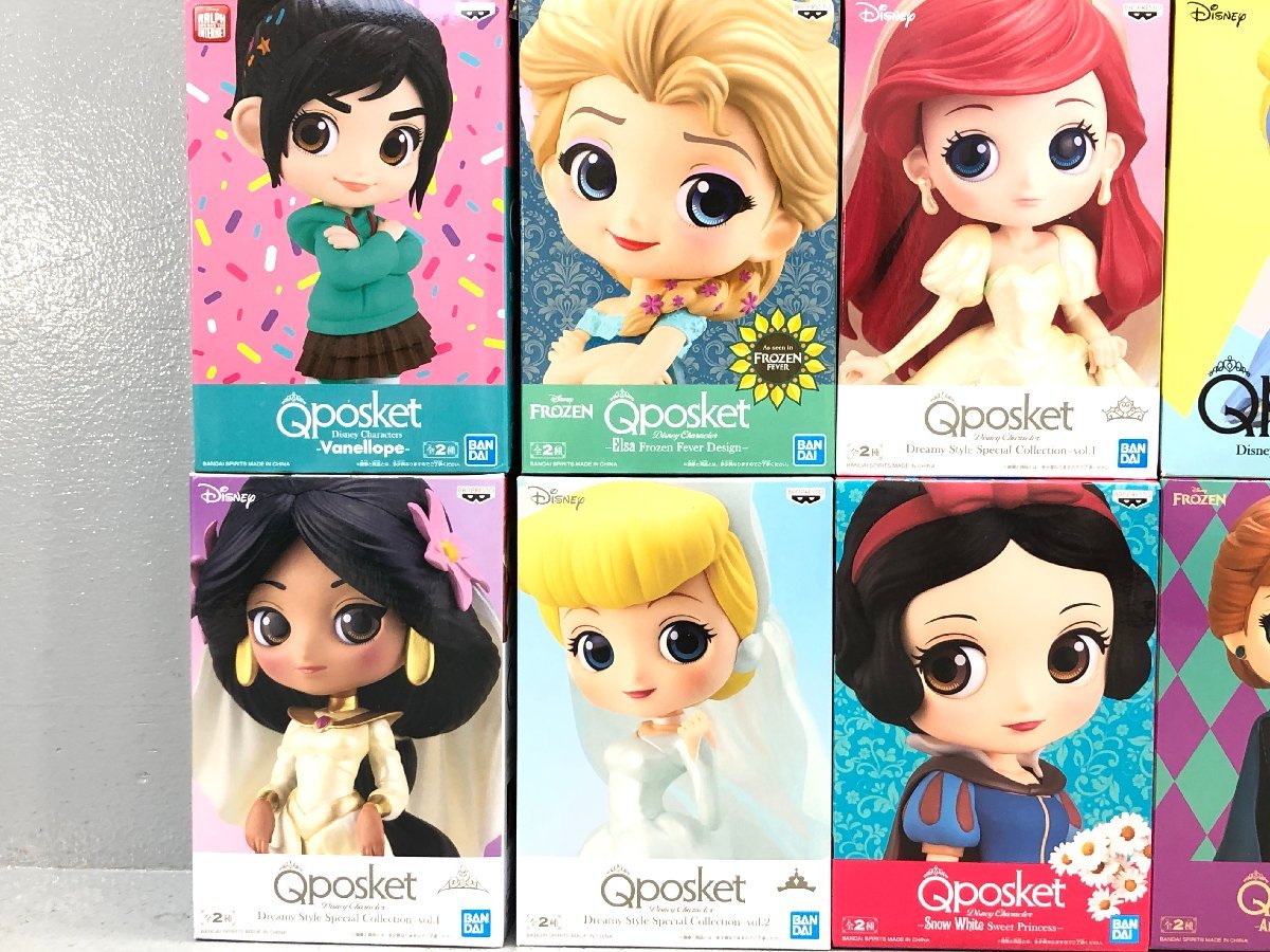 ◇現状品 ディズニー ツイステ プライズ Qposket フィギュア 各種 おまとめ エルサ/白雪姫/ティンカーベル/オラフ など 同梱不可 1スタ