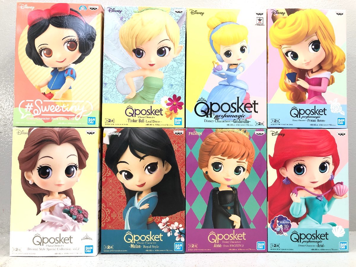 ◇現状品 ディズニー ツイステ プライズ Qposket フィギュア 各種 おまとめ エルサ/白雪姫/ティンカーベル/オラフ など 同梱不可 1スタ