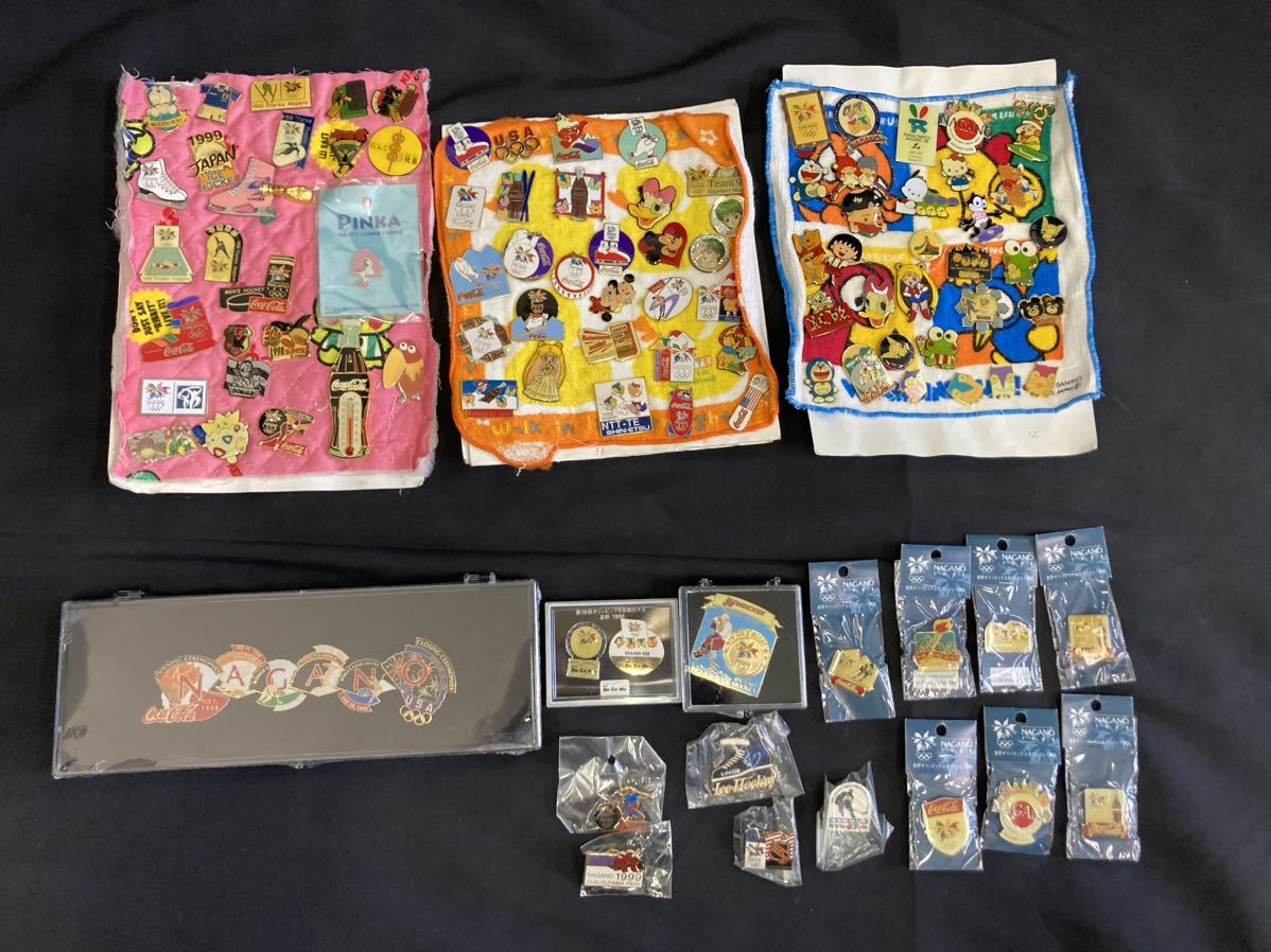 長野オリンピック ピンバッジ NAGANO '98 ピンバッチ ピンズ コカコーラ コカ・コーラ　NTT DoCoMo ドコモ 他 おまとめ