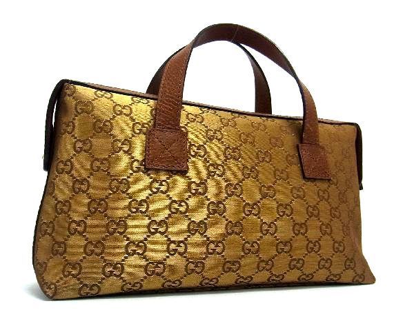 1円 □極美品□ GUCCI グッチ 264210 524947 GGナイロン×レザー トート 