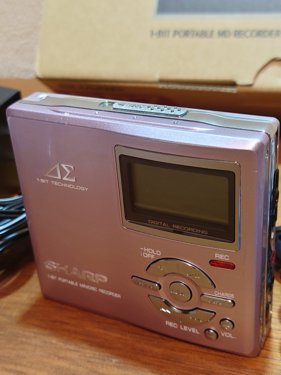 SHARP MD-DR7-Pピンク 1ビットポータブルMDプレーヤー Auvi アウビィ