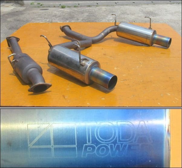 ■ S2000 ( AP1 ・ AP2 ) 用 戸田 TODA レーシング 2本出し 70Φ ハイパワー マフラー ■