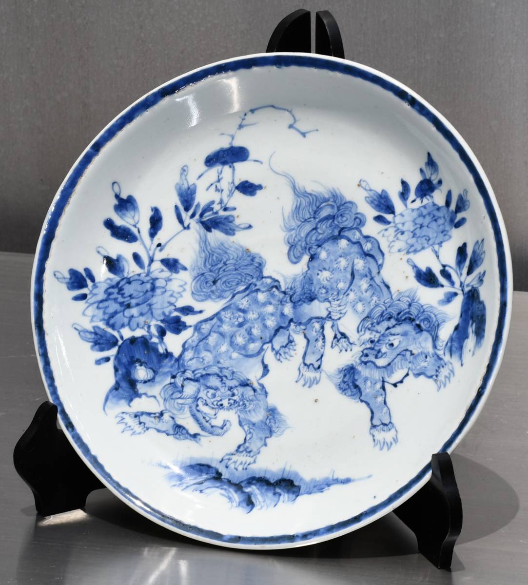 5000円値引き（旧家・蔵出し）（江戸時代後期・古伊万里染付大皿