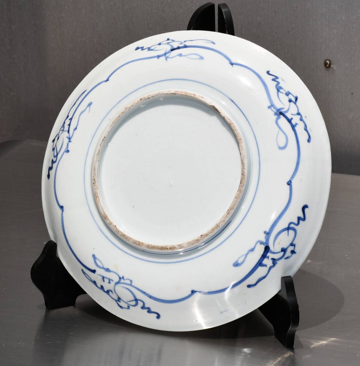 5000円値引き（旧家・蔵出し）（江戸時代後期・古伊万里染付大皿