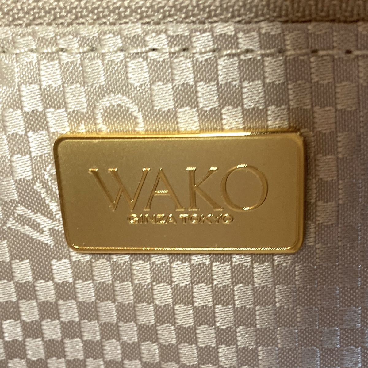 美品 WAKO ワコウ 銀座 和光 ベビーピンク ゴールド金具 フォーマル 