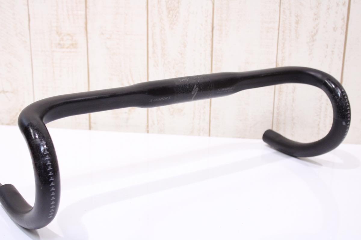 エスワークス SHALLOW BEND ドロップハンドル 420mm ☆SPECIALIZED スペシャライズド S-WORKS SHALLOW BEND カーボン