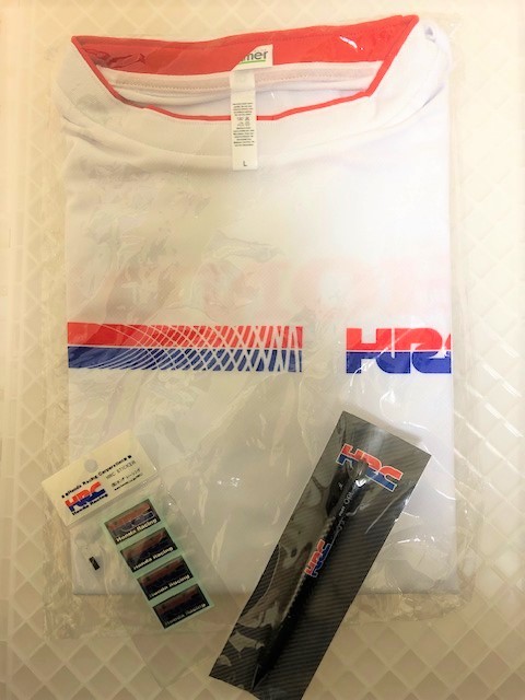 HRC　ドライメッシュTシャツ　ペン　ステッカー　3点セット　ホンダ 　以下検索用　マルケス　ミル