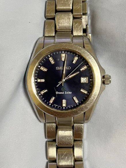 ジャンクグランドセイコー☆GSネイビー8J56-8020メンズGrand Seiko