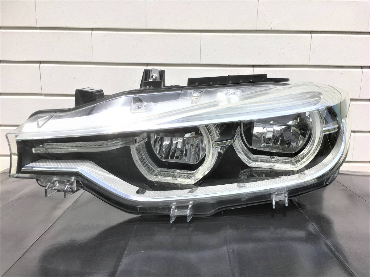 美品 F30 F31 LCI 後期 BMW 純正 3シリーズ F30 F31 ヘッドライト ランプ ユニット ライト 左　LED