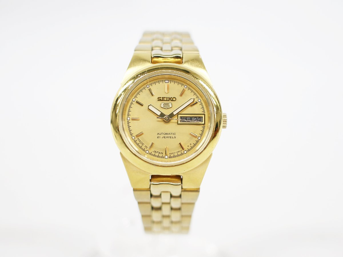 ◎ 中古品 SEIKO5 セイコー ファイブ 4207-01Y0 レディース 腕時計 