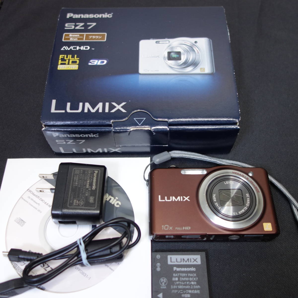 LUMIX DMC-SZ7 デジタルカメラ ブラウン 動作確認済み 【動作確認済み
