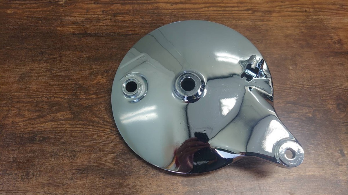 gs400 gs425 スポーク用 スズキ純正 ドラムパネルセット メッキ 良好