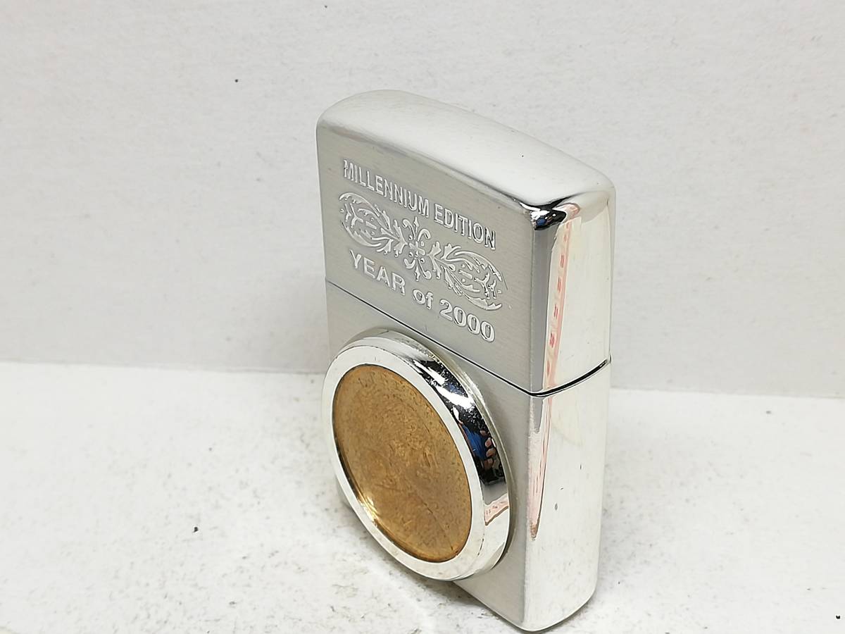 M359　2000年製 スターリングシルバー 製 Zippoライター STERLING 2000 MADE IN U.S.A. 純銀製　火花OK　ジッポ　ジッポー Zippo 2000 スターリングシルバーライター ZIPPO ジッポー