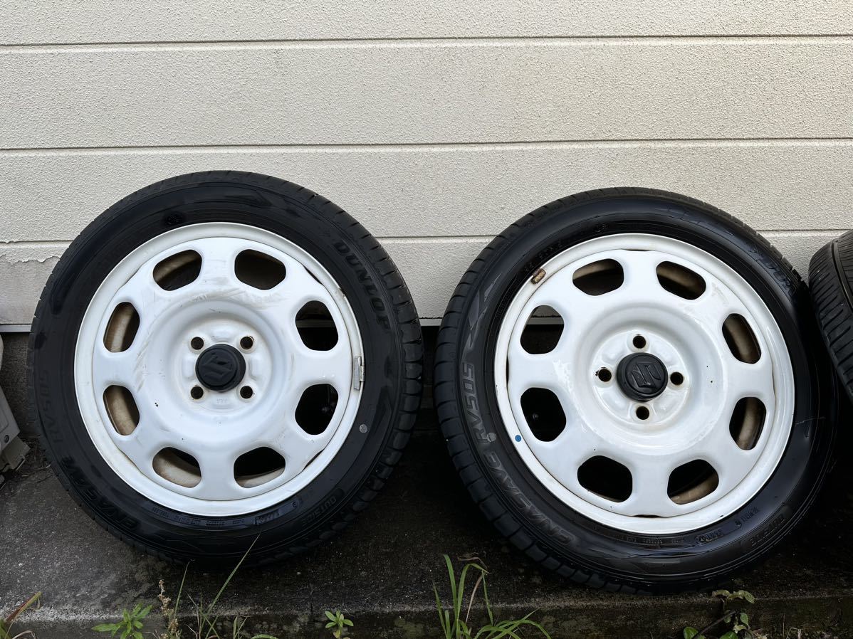スズキ ハスラー MR41S jスタイル 純正 ホワイトホイール タイヤ4本 