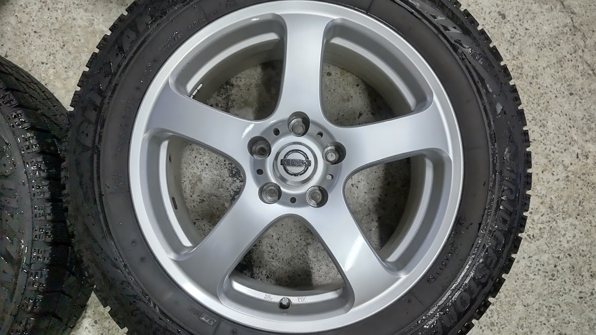 日産 純正 ホイール プレサージュ ブリヂストン BS ブリザック VRX 215 