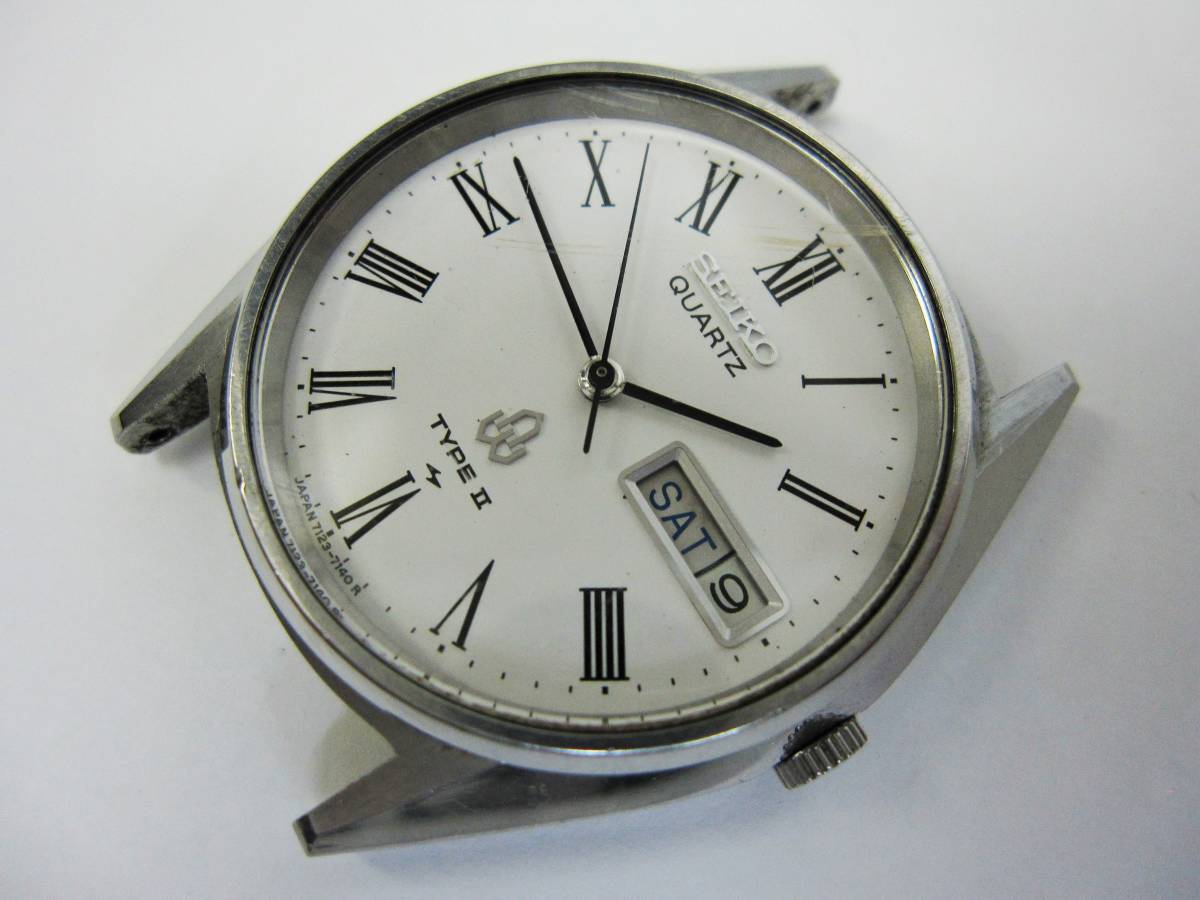 腕時計 SEIKO セイコー TYPEⅡ 3針クォーツ 7546 デイデイト セイコー 