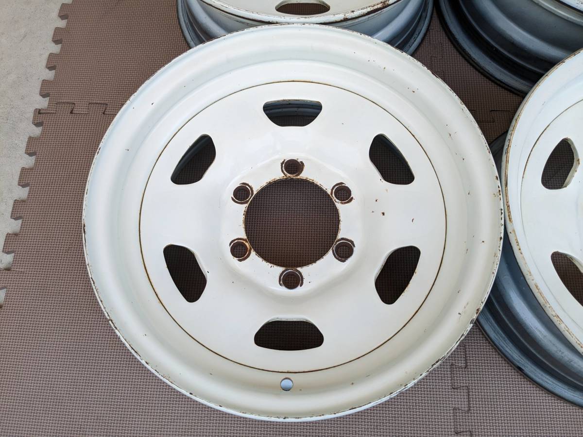 ランクル 60 ナローボディ 純正 スチール 15X6J (-6) PCD139.7 6穴 4本 