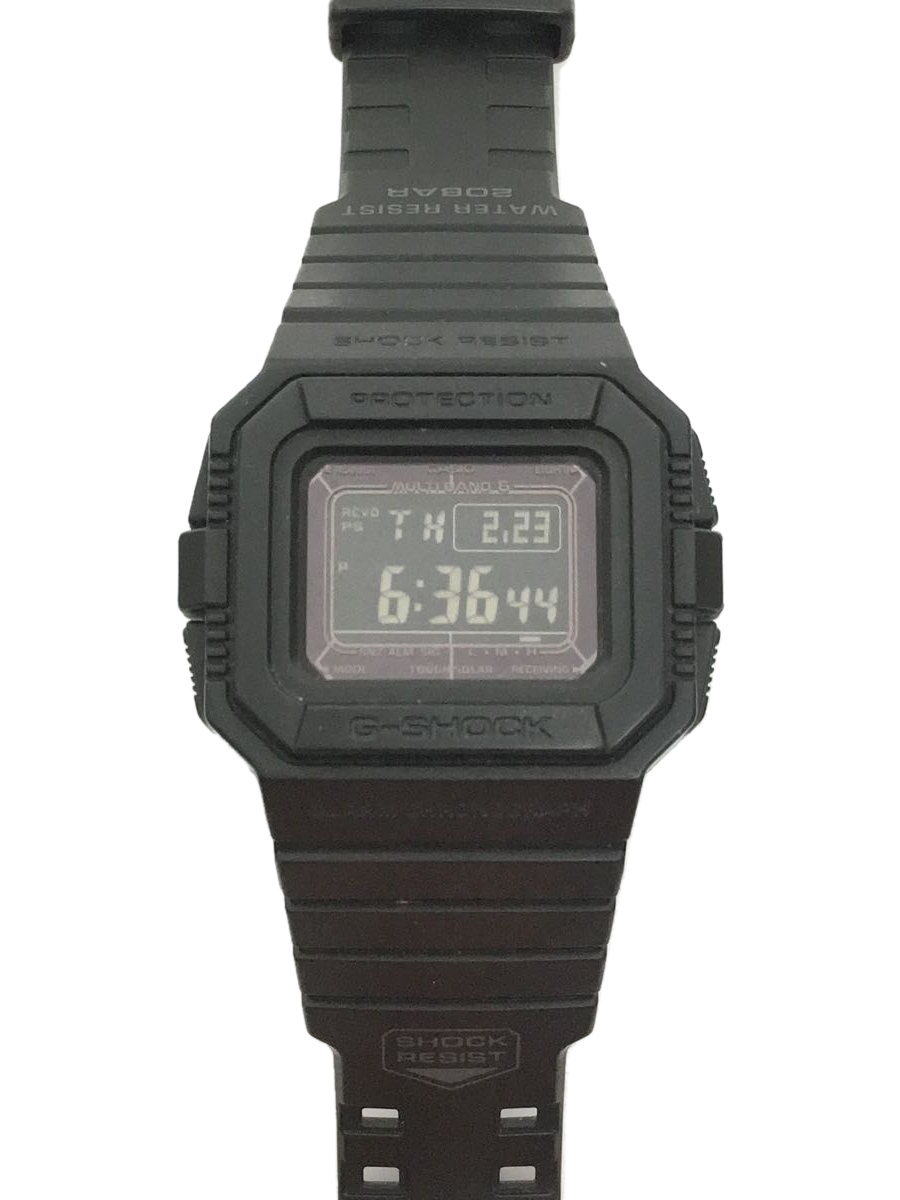 CASIO◇ソーラー腕時計/デジタル/ラバー/BLK/BLK/GW5510 【公式通販】