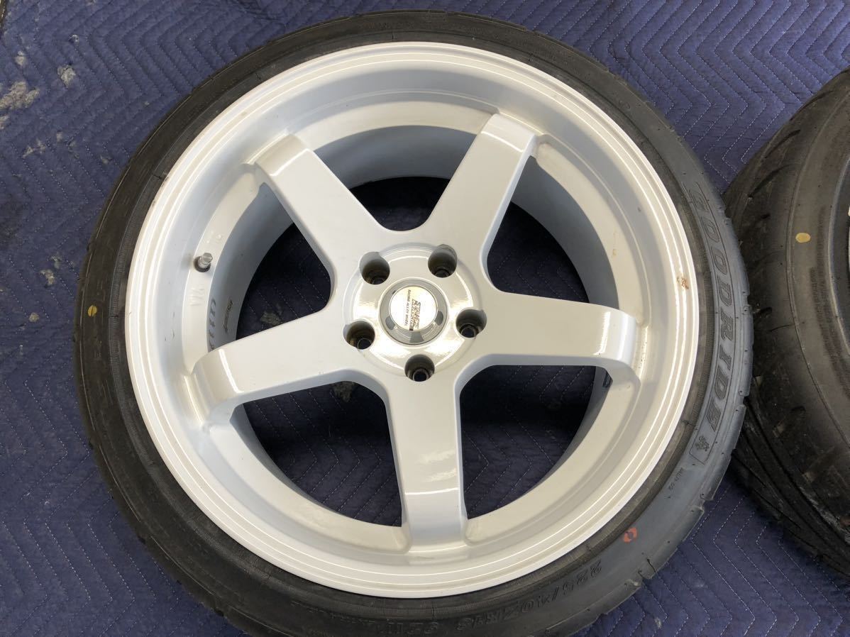 スタンスマジック 18インチ 9.5j 225/40r18 2本 5穴 114.3 ホイール 