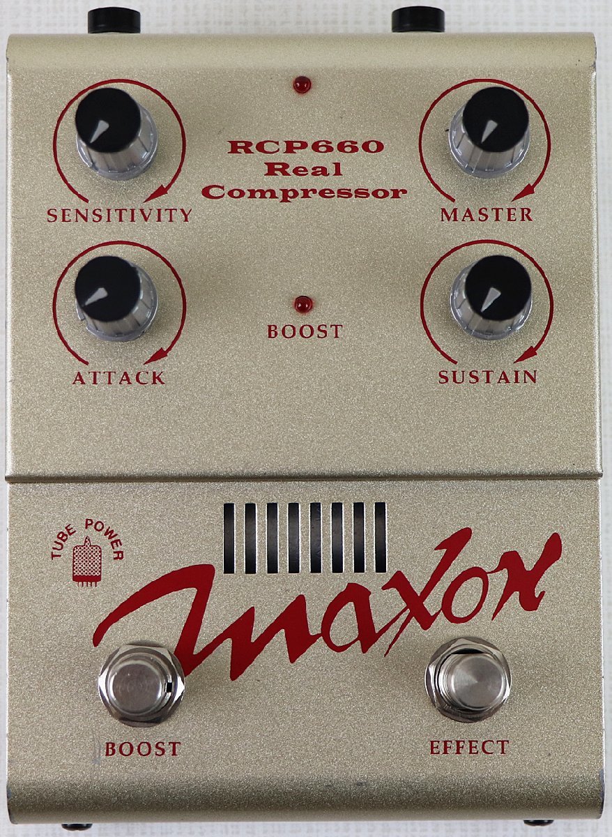 S 品 エフェクター MAXON/マクソン RCP660 Real Compressor 真空管搭載