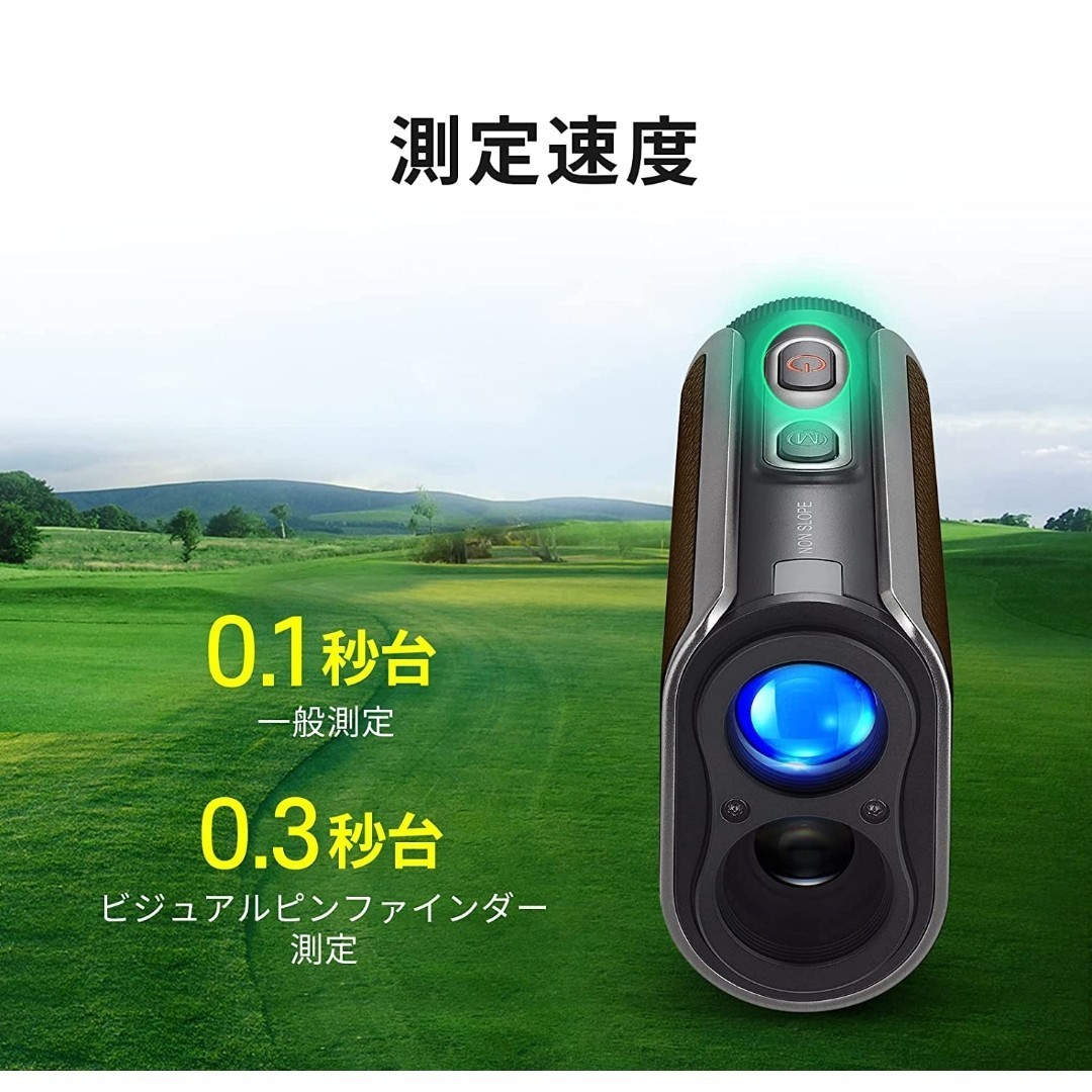 FineCaddie J300 ゴルフ レーザー距離計 1，093yd 充電式 光学6倍望遠