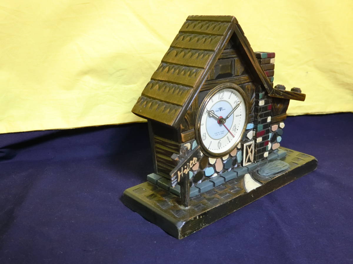 ☆中古品 東京時計 風車小屋 手巻き オルゴール 置時計 ① ☆ 【公式通販】