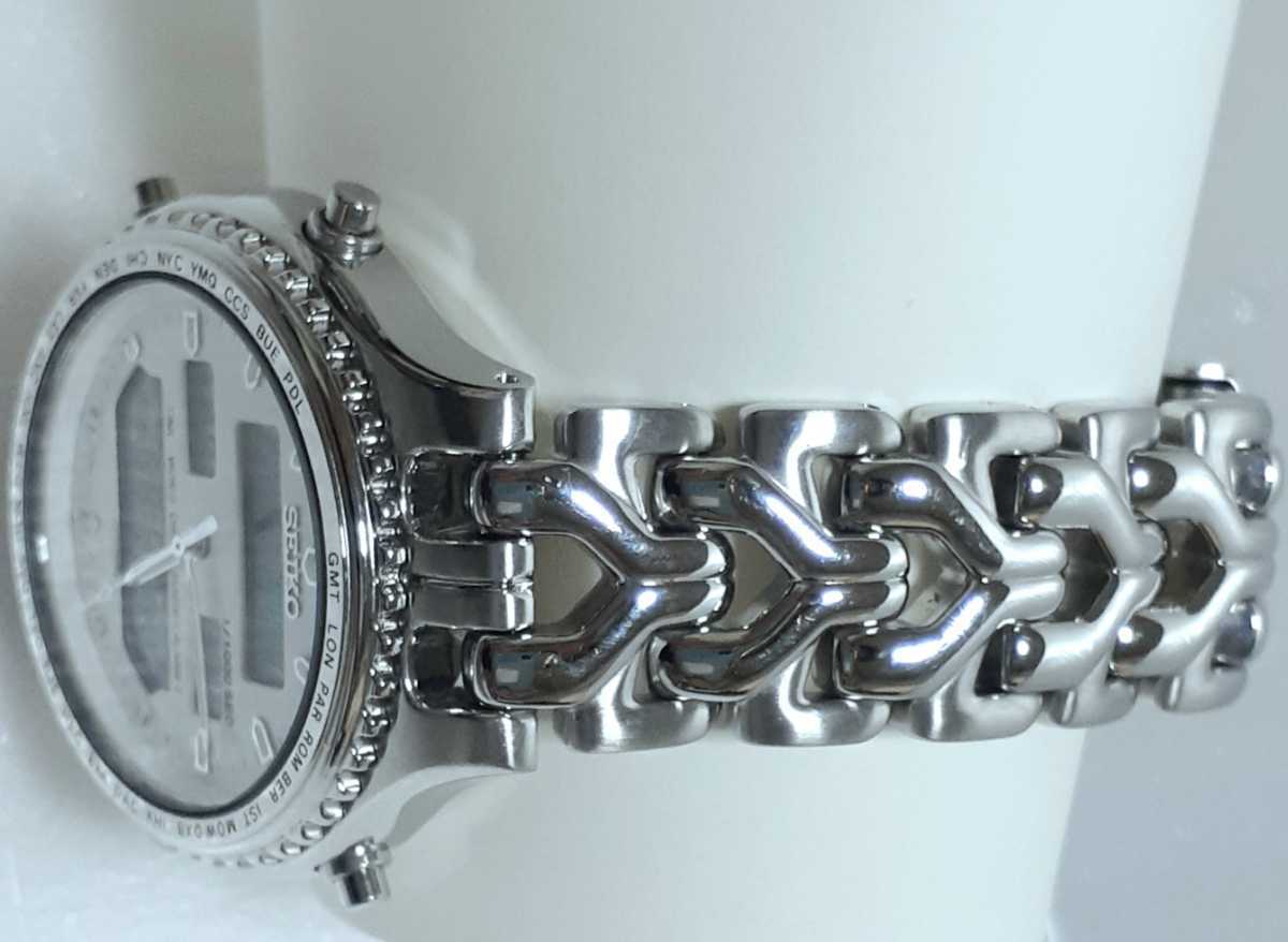 SEIKO セイコー アナデジ 腕時計 H021-8050 ワールドタイム アラーム 1 