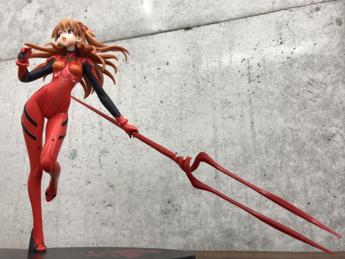 未開封 2018年 原型師:ATSUMI アスカ ラングレー 姫 PM フィギュア SEGA ロンギヌスの槍 プラグスーツ 非売品 黒台座 NERVサイン 外箱付