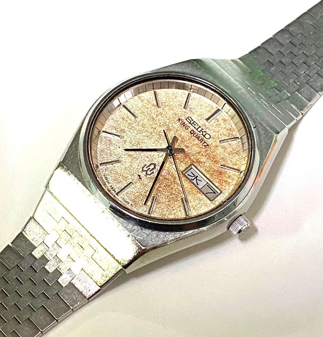 送料無料 SEIKO セイコー 腕時計 KING QUARTZ キングクオーツ 5856 