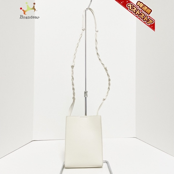 ジルサンダー JILSANDER ショルダーバッグ - レザー アイボリー バッグ