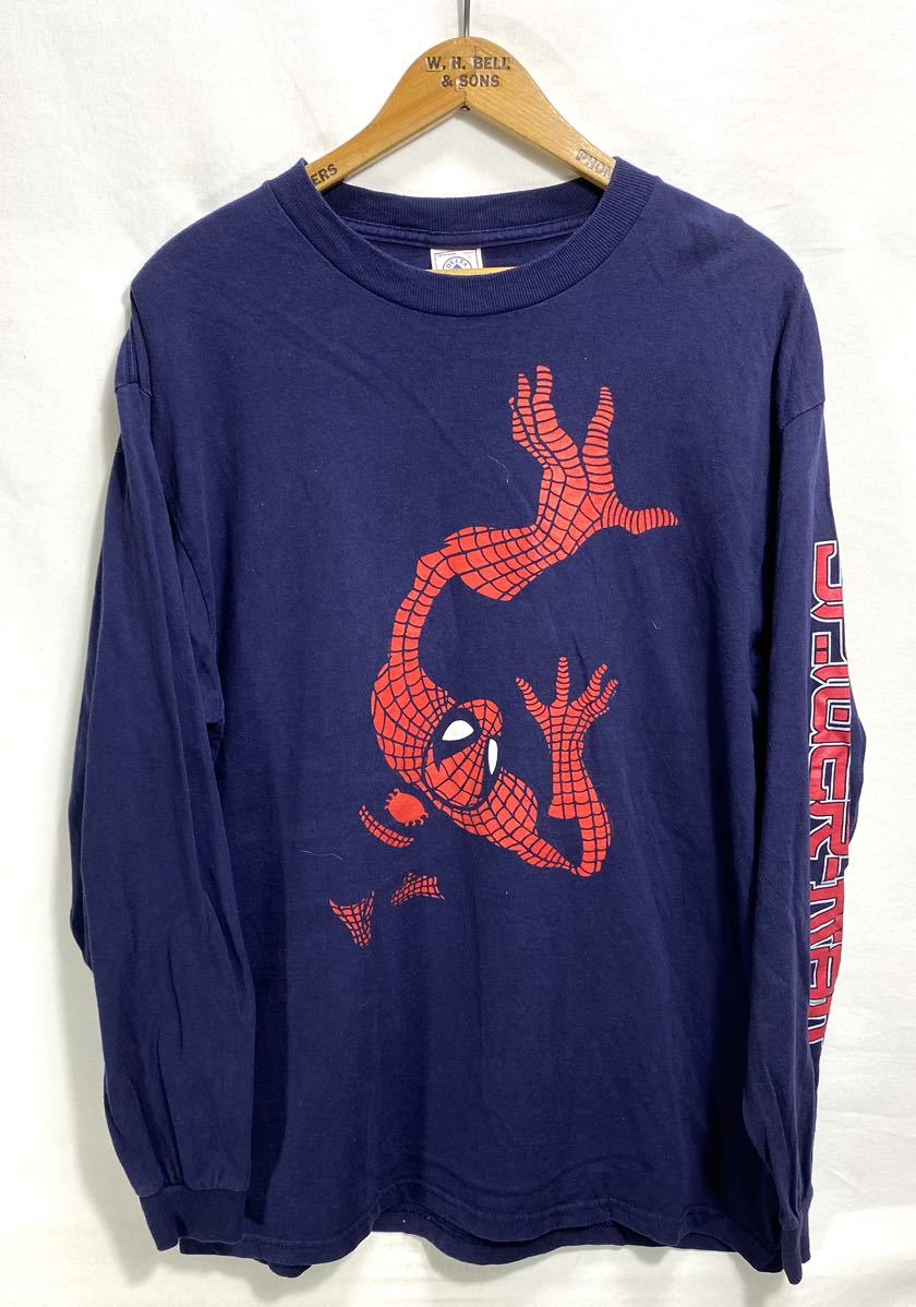 90sスパイダーマン ヴィンテージtシャツ DELTAタグ MARVEL □ ビンテージ DELTA 1枚タグ90年代? MARVEL マーベル スパイダーマン