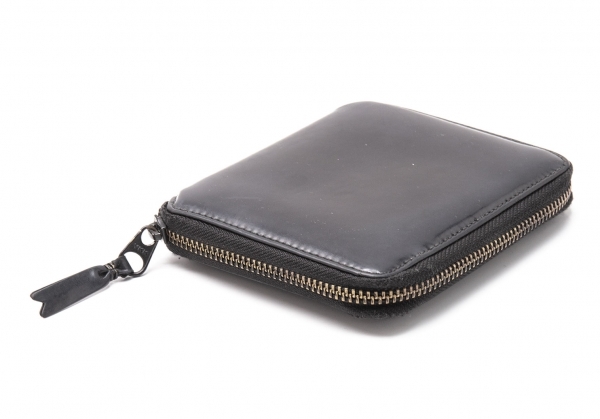 コムデギャルソンCOMME des GARCONS ラウンドジップ二つ折り財布 黒