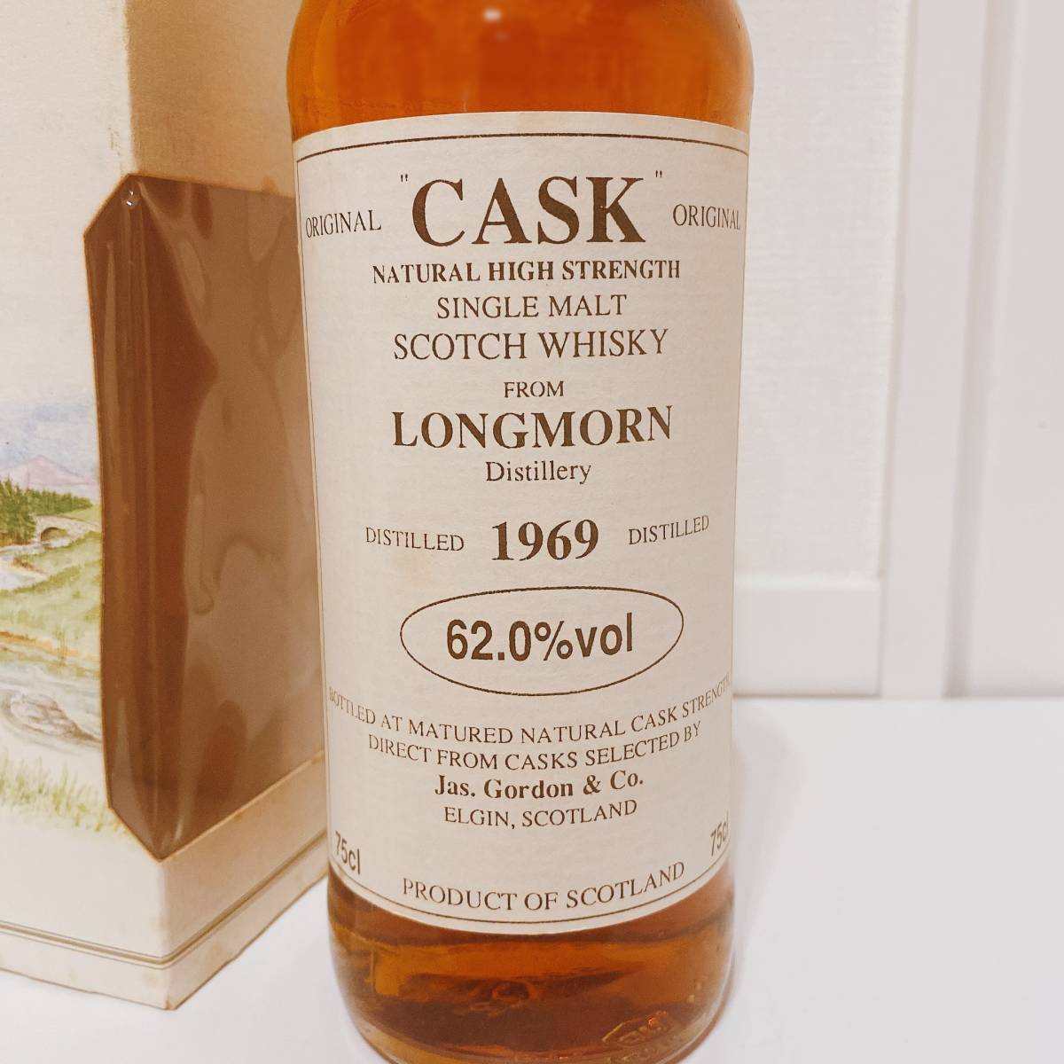 ロングモーン 1969 GM CASK Jas.Gordon&Co 62.0% 750ml 未開栓 古酒 箱