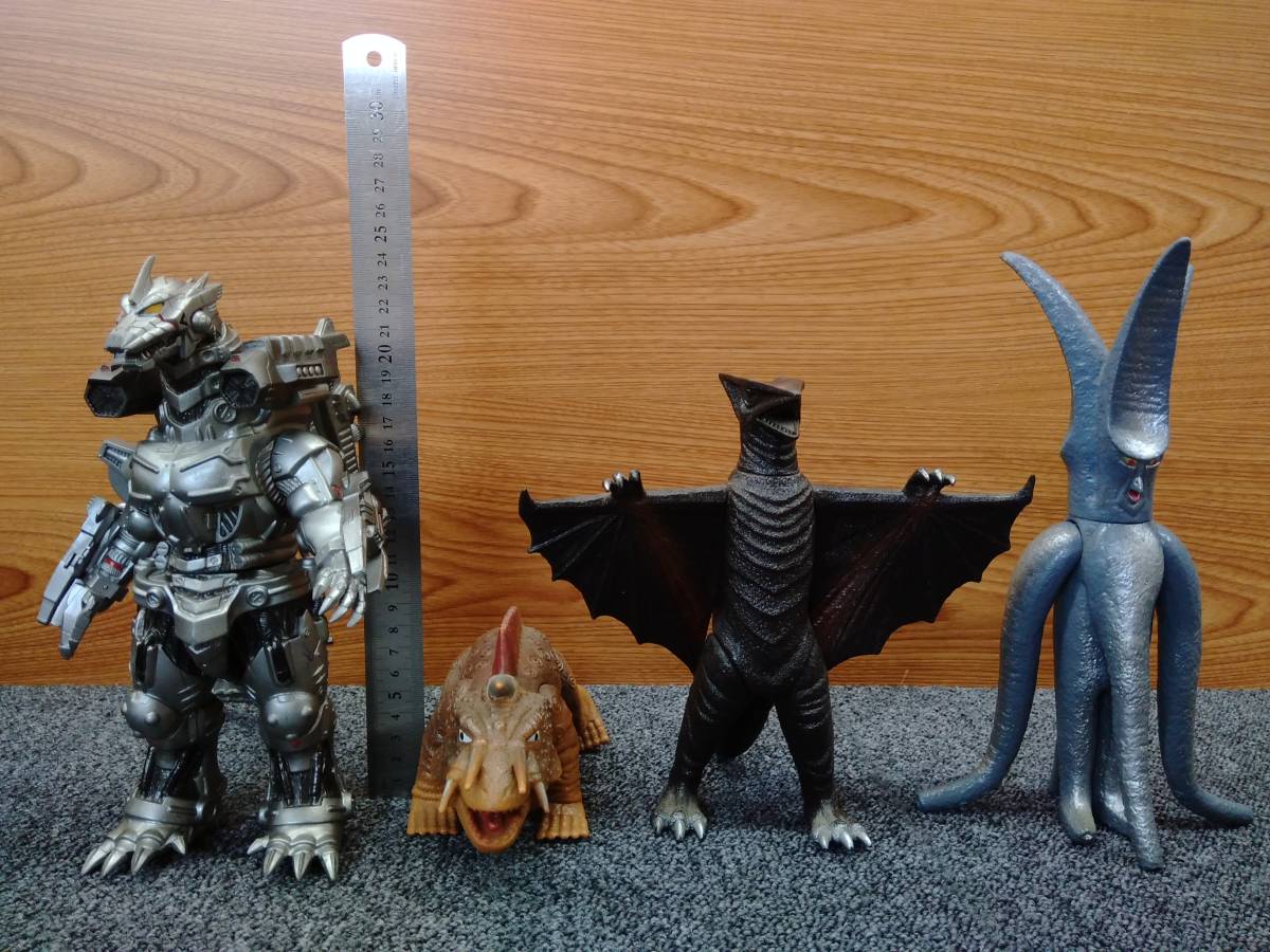鴨BY4 ゴジラ/ガメラ怪獣ソフビ まとめ売り13点セット バイラス/ジグラ 