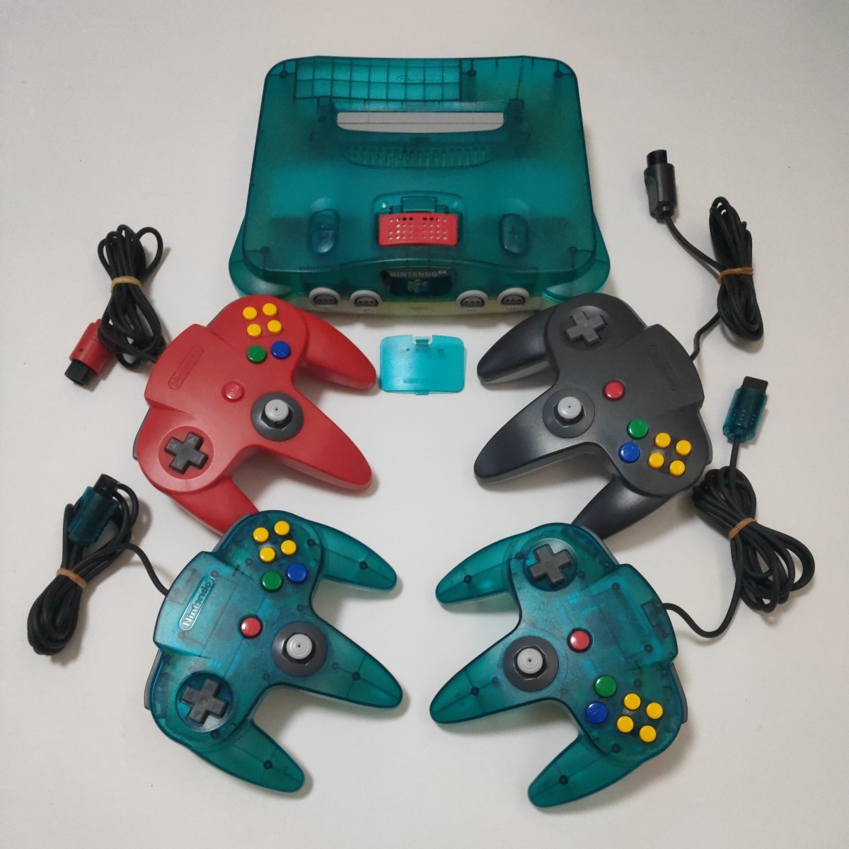 動作確認済み】NINTENDO64 本体 一式 ブルー メモリー拡張パック 