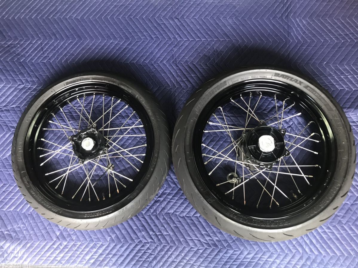 XR400モタードXR250モタード CRM250前後ワイドホイール(セット)｜売買 