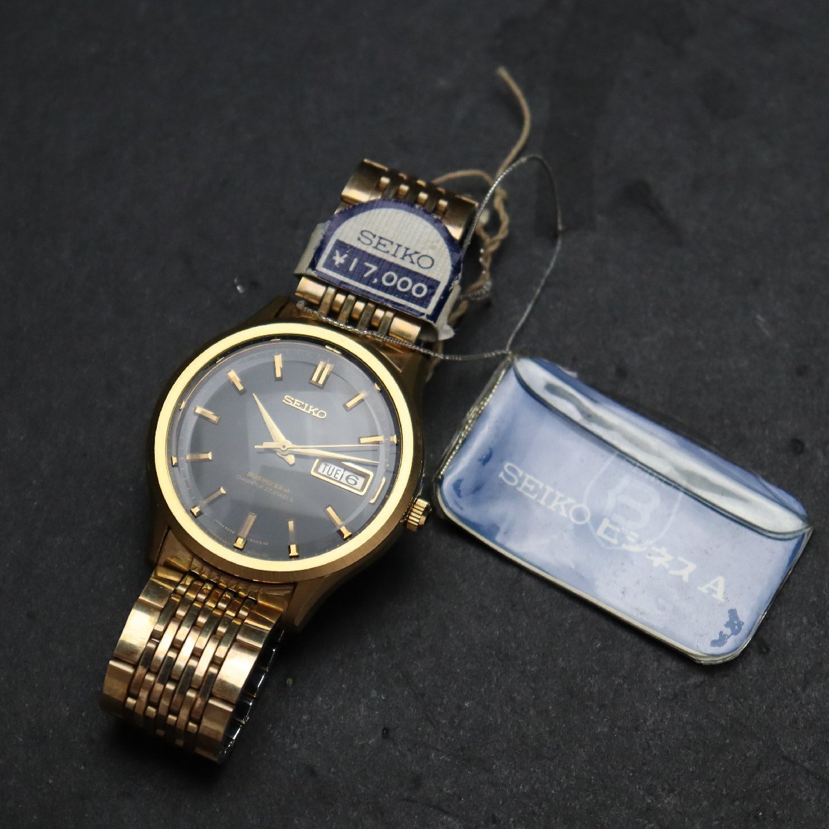 未使用保管品 SEIKO BUSINESS-A セイコー ビジネスエース 自動巻き 27 