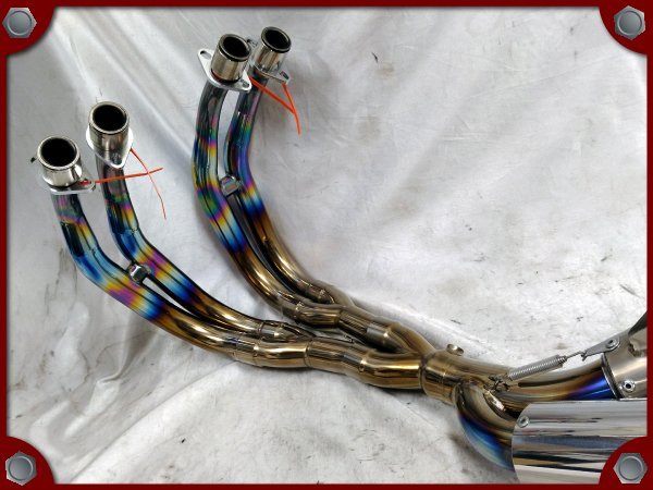 専用出品 ○中古品○ZX-25R用 OVER Racing フルチタン メガホン 4-2-1 フル