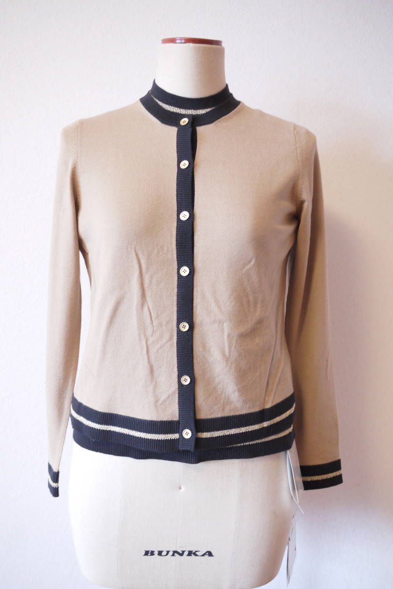 Leilian レリアン ニットアンサンブル ベージュ×黒 ９ 新品タグ付き