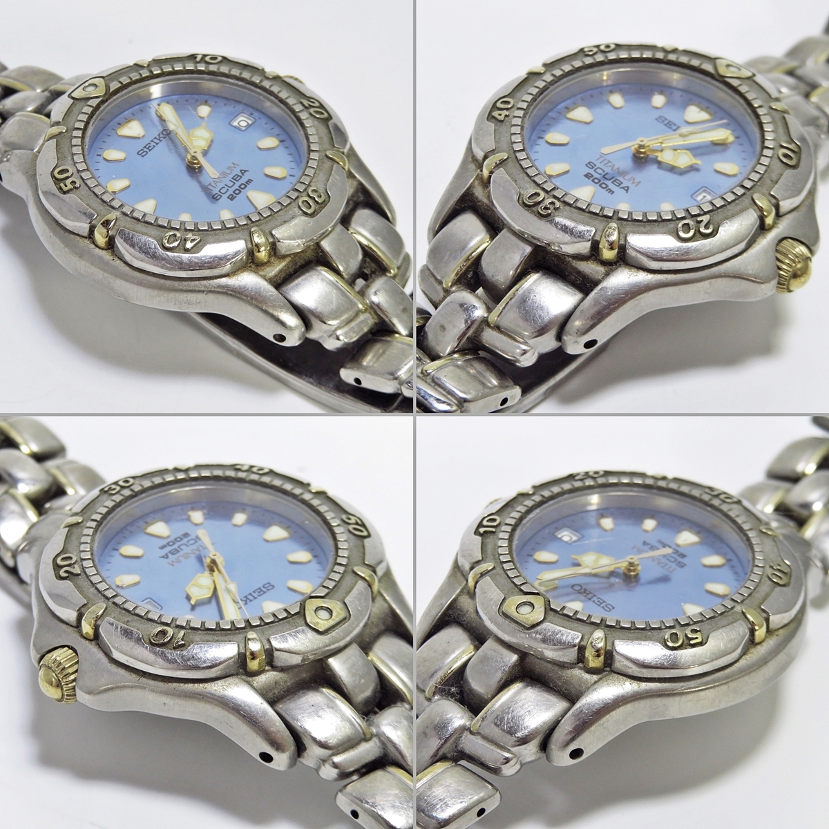 SEIKO SCUBA 200m TITANIUM 7N35-6120 セイコー スキューバ チタン 