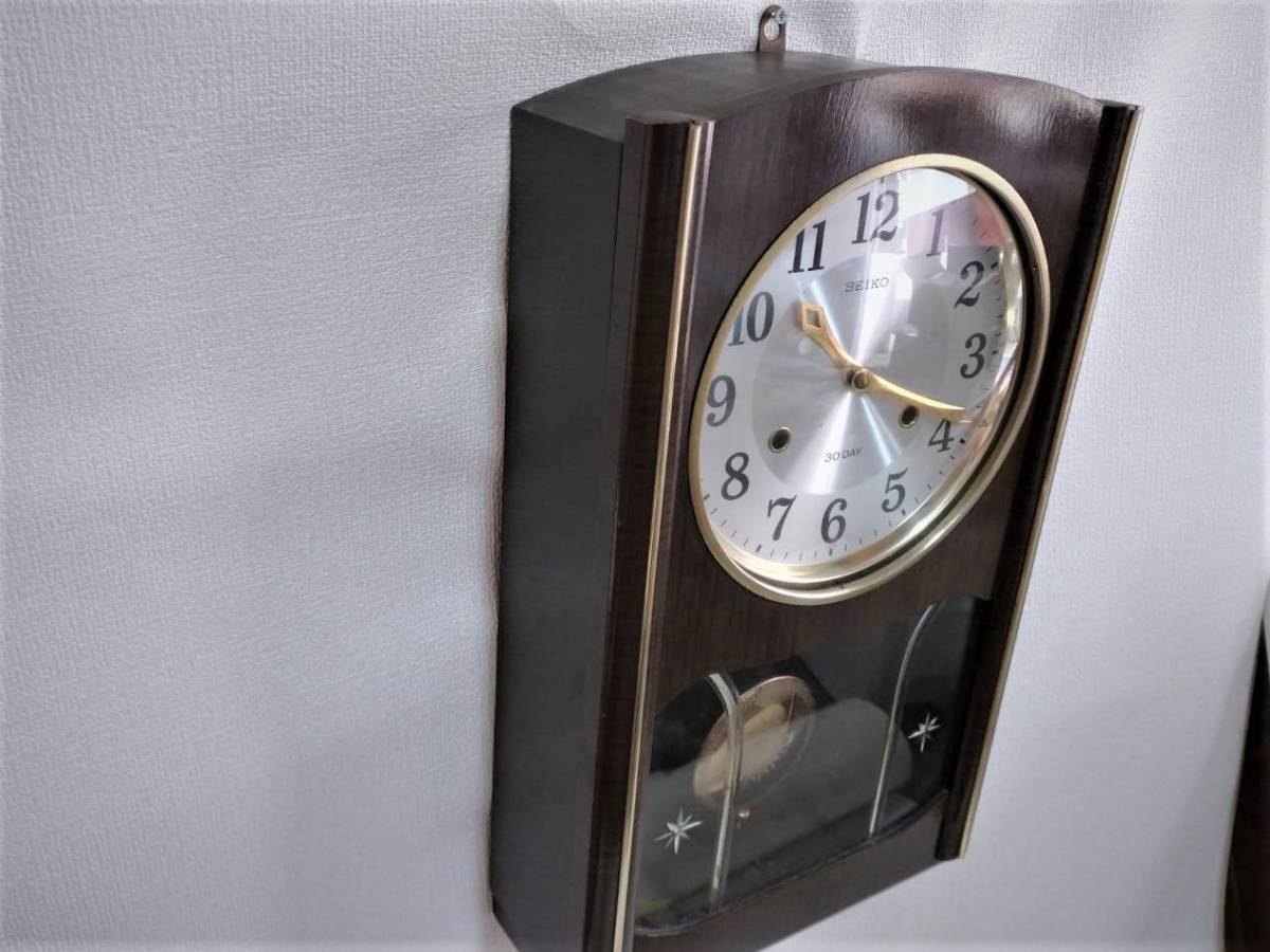 SEIKO 手巻き式振り子時計 掛け時計 レトロ PA404 11168